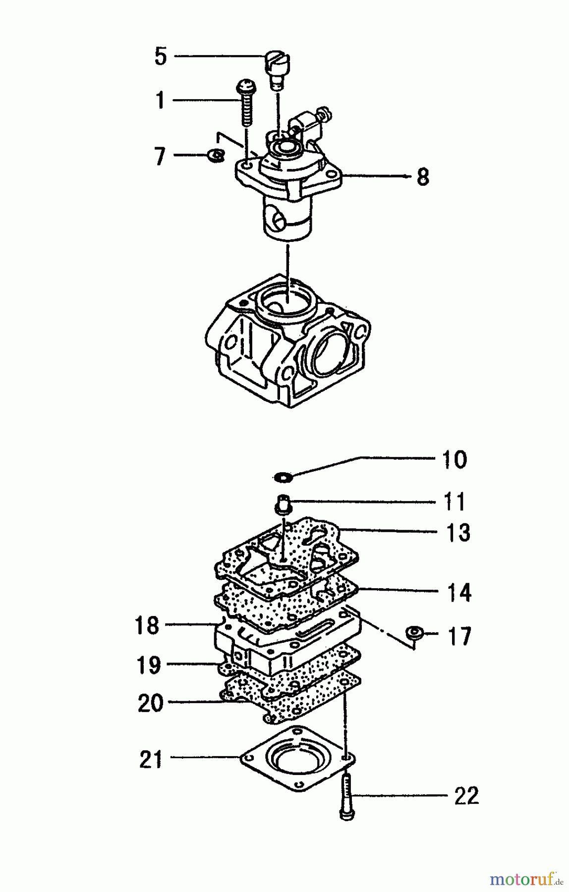  Tanaka Erdbohrer TED-210C - Tanaka Gas Drill (SN: U205952 - U268935) Carburetor