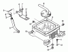 Toro 30575 - 72" Side Discharge Mower, 1991 (100001-199999) Listas de piezas de repuesto y dibujos OIL BASE & FUEL PUMP-ENGINE, ONAN MODEL NO. P220G, TYPE NO. 1/10808C
