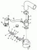 Toro 30575 - 72" Side Discharge Mower, 1989 (900001-999999) Listas de piezas de repuesto y dibujos REMOTE AIR CLEANER & CHOKE ASSEMBLY-ENGINE, ONAN MODEL NO. P220G, TYPE NO. 1/10808C