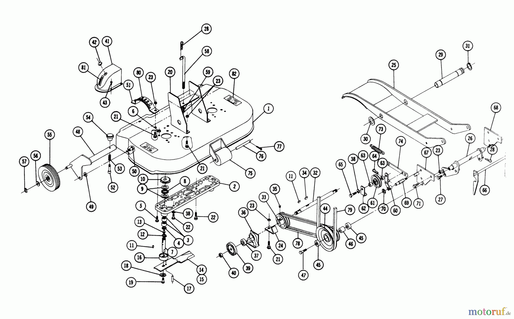  Toro Neu Mowers, Deck Assembly Only RM-367 - Toro 36