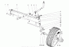 Toro 57017 - 25" Lawn Tractor, 1972 (2000001-2999999) Listas de piezas de repuesto y dibujos FRONT AXLE ASSEMBLY