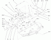 Toro 78363DI - 48" Side Discharge Mower - Indy 5xi Garden Tractor, 2000 (200000001-200999999) Listas de piezas de repuesto y dibujos DECK SUSPENSION ASSEMBLY