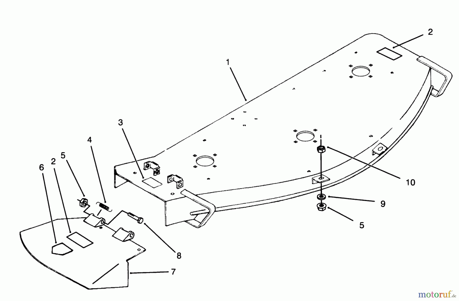 Toro Neu Mowers, Deck Assembly Only 78445 - Toro 50