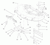 Toro 79109 - 44" Side Discharge Mower, XL Series Lawn Tractors, 2003 (230000001-230999999) Listas de piezas de repuesto y dibujos DECK ASSEMBLY