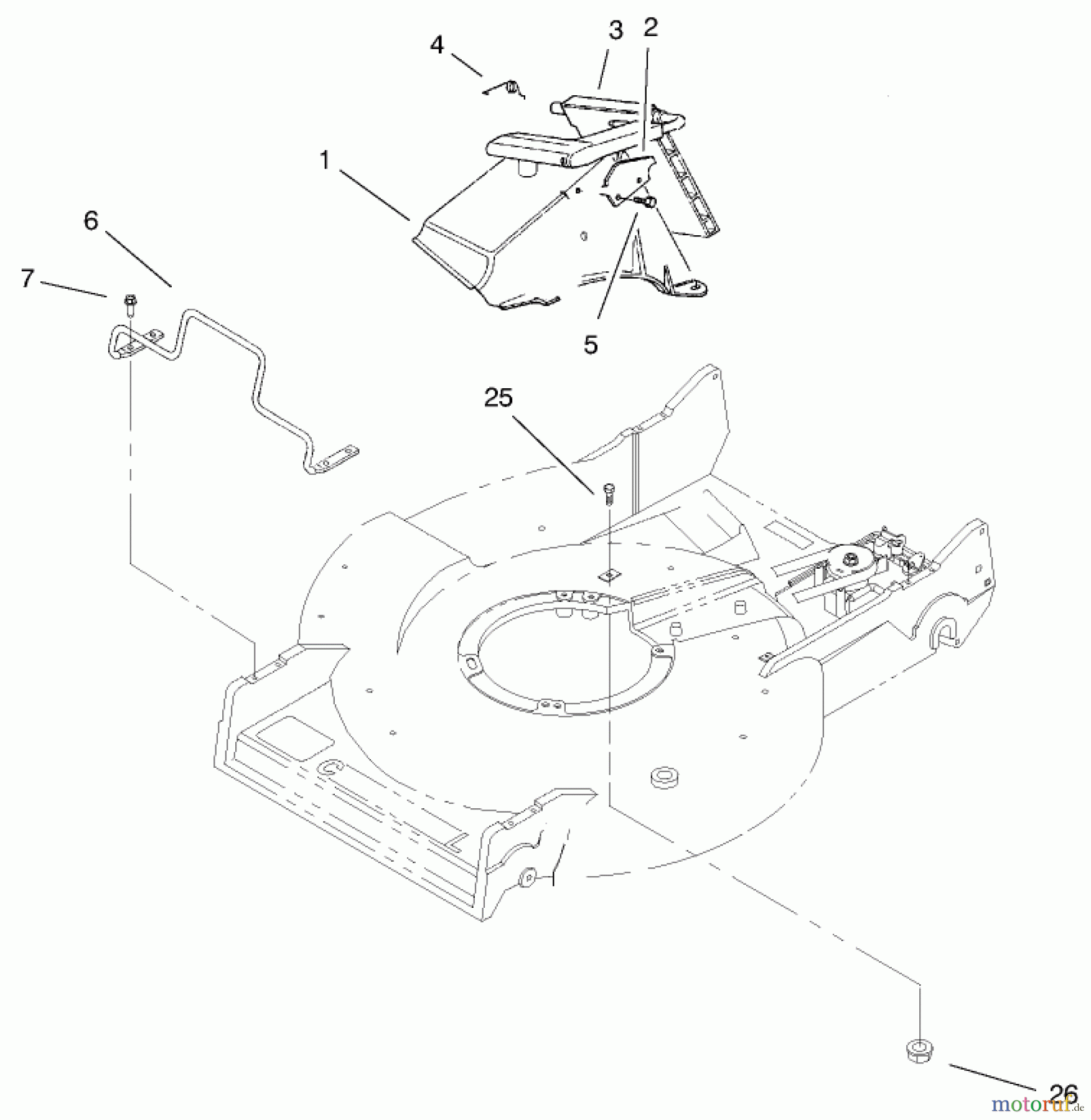  Toro Neu Accessories, Mower 100-2863 - Toro Kawasaki Zone Start Conversion Kit TUNNEL & ENGINE GUARD ASSEMBLY