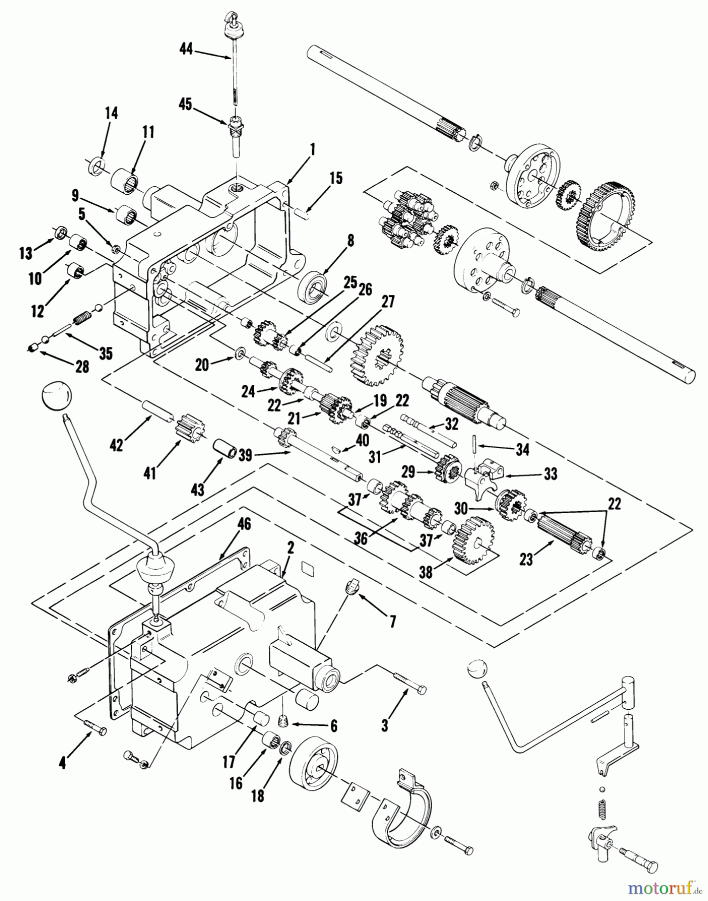  Toro Neu Mowers, Lawn & Garden Tractor Seite 1 01-16KE02 (C-165) - Toro C-165 Automatic Tractor, 1981 MECHANICAL TRANSMISSION-8 SPEED #1