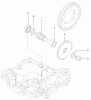 Toro 105-1383 - Hydrostatic Transaxle Replacement Kit, 260 Series Yard and Garden Tractors Listas de piezas de repuesto y dibujos GEAR AND PINION SHAFT ASSEMBLY
