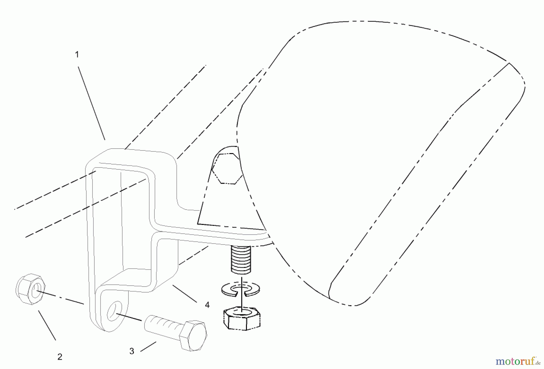  Toro Neu Accessories, Mower 107-9130 - Toro Light Kit, Zero-Turn-Radius Riding Mower LAMP MOUNTING ASSEMBLY
