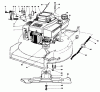 Toro 59108 - Side Discharge Chute, 21" Cast-Deck Recycler II Listas de piezas de repuesto y dibujos ENGINE ASSEMBLY #1