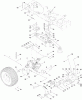 Toro 13AP61RH048 (LX468) - LX468 Lawn Tractor, 2008 (SN 1C108H20348-) Listas de piezas de repuesto y dibujos TRANSMISSION AND BELT ASSEMBLY