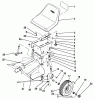 Toro 30123 - Deluxe Sulky, 1994 (49000001-49999999) Listas de piezas de repuesto y dibujos SEAT AND WHEEL ASSEMBLY