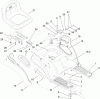 Toro 13AP62RP544 (SL500) - SL500 Super Lawn Tractor, 2007 (1B157H20701-) Listas de piezas de repuesto y dibujos SEAT AND FENDER ASSEMBLY