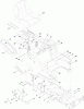 Toro 13AP91RT848 (LX468) - LX468 Lawn Tractor, 2010 (1-1) Listas de piezas de repuesto y dibujos SEAT, FENDER AND DECK LIFT ASSEMBLY