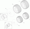 Toro 13AP91RT848 (LX468) - LX468 Lawn Tractor, 2011 (1-1) Listas de piezas de repuesto y dibujos WHEEL AND TIRE ASSEMBLY