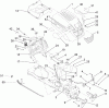 Toro 13AT61RH044 (LX466) - LX466 Lawn Tractor, 2008 (SN 1L137H10100 -) Listas de piezas de repuesto y dibujos HOOD, DASH AND FUEL TANK ASSEMBLY