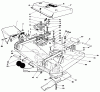 Toro 30144 - 44" Side Discharge Mower, 1985 (SN 5000001-5999999) Listas de piezas de repuesto y dibujos 36" CUTTING DECK MODEL NO. 30136