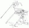 Toro 30144 - 44" Side Discharge Mower, 1985 (SN 5000001-5999999) Listas de piezas de repuesto y dibujos HANDLE ASSEMBLY