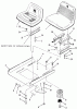 Toro 22-17KE02 (257-H) - 257-H Tractor, 1989 Listas de piezas de repuesto y dibujos SEAT AND SUSPENSION