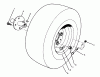 Toro 30610 (120) - Proline 120, 1995 (591300-599999) Listas de piezas de repuesto y dibujos FRONT WHEEL ASSEMBLY
