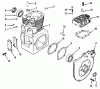 Toro 31-12KE01 (312-H) - 312-H Garden Tractor, 1990 Listas de piezas de repuesto y dibujos KOHLER CRANKCASE & CYLINDER HEAD