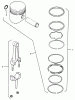 Toro 51-16OE01 (416-H) - 416-H Garden Tractor, 1991 (1000001-1999999) Listas de piezas de repuesto y dibujos KOHLER PISTON & RINGS