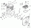 Toro 51-16OE02 (416-H) - 416-H Garden Tractor, 1992 (2000001-2999999) Listas de piezas de repuesto y dibujos KOHLER CRANKCASE AND CYLINDER HEAD