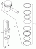 Toro 31-16O804 (416-8) - 416-8 Garden Tractor, 1992 (2000001-2999999) Listas de piezas de repuesto y dibujos KOHLER PISTON AND RINGS