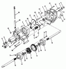 Toro 31-12K804 (312-8) - 312-8 Garden Tractor, 1992 (2000001-2999999) Listas de piezas de repuesto y dibujos TRANSAXLE 312-H, 416-H