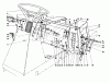 Toro 56145 (8-32) - 8-32 Rear Engine Rider, 1989 (9000001-9999999) Listas de piezas de repuesto y dibujos STEERING WHEEL & LINKAGE ASSEMBLY