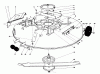 Toro 57360 (11-32) - 11-32 Lawn Tractor, 1982 (2000001-2999999) Listas de piezas de repuesto y dibujos CUTTING DECK MODEL 59130