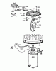 Toro 55275 (888) - 888 matic Tractor, 1972 (2000001-2999999) Listas de piezas de repuesto y dibujos ALTERNATOR AND STARTER ASSEMBLY