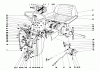 Toro 55275 (888) - 888 matic Tractor, 1972 (2000001-2999999) Listas de piezas de repuesto y dibujos DASH AND TRANSAXLE ASSEMBLY