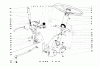 Toro 55302 (950) - 950 Suburban Lawn Tractor, 1971 (1000001-1999999) Listas de piezas de repuesto y dibujos STEERING AND LIFT ARM ASSEMBLY