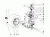 Toro 57360 (11-32) - 11-32 Lawn Tractor, 1980 (0000001-0999999) Listas de piezas de repuesto y dibujos TRANSAXLE & CLUTCH ASSEMBLY