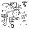Toro 57360 (11-32) - 11-32 Lawn Tractor, 1985 (5000001-5999999) Listas de piezas de repuesto y dibujos BRIGGS & STRATTON MODEL 191707-5816-01 (MODEL 57300) #2