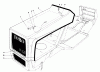 Toro 57305 - 32" Lawn Tractor, 1978 (8000001-8999999) Listas de piezas de repuesto y dibujos HOOD ASSEMBLY