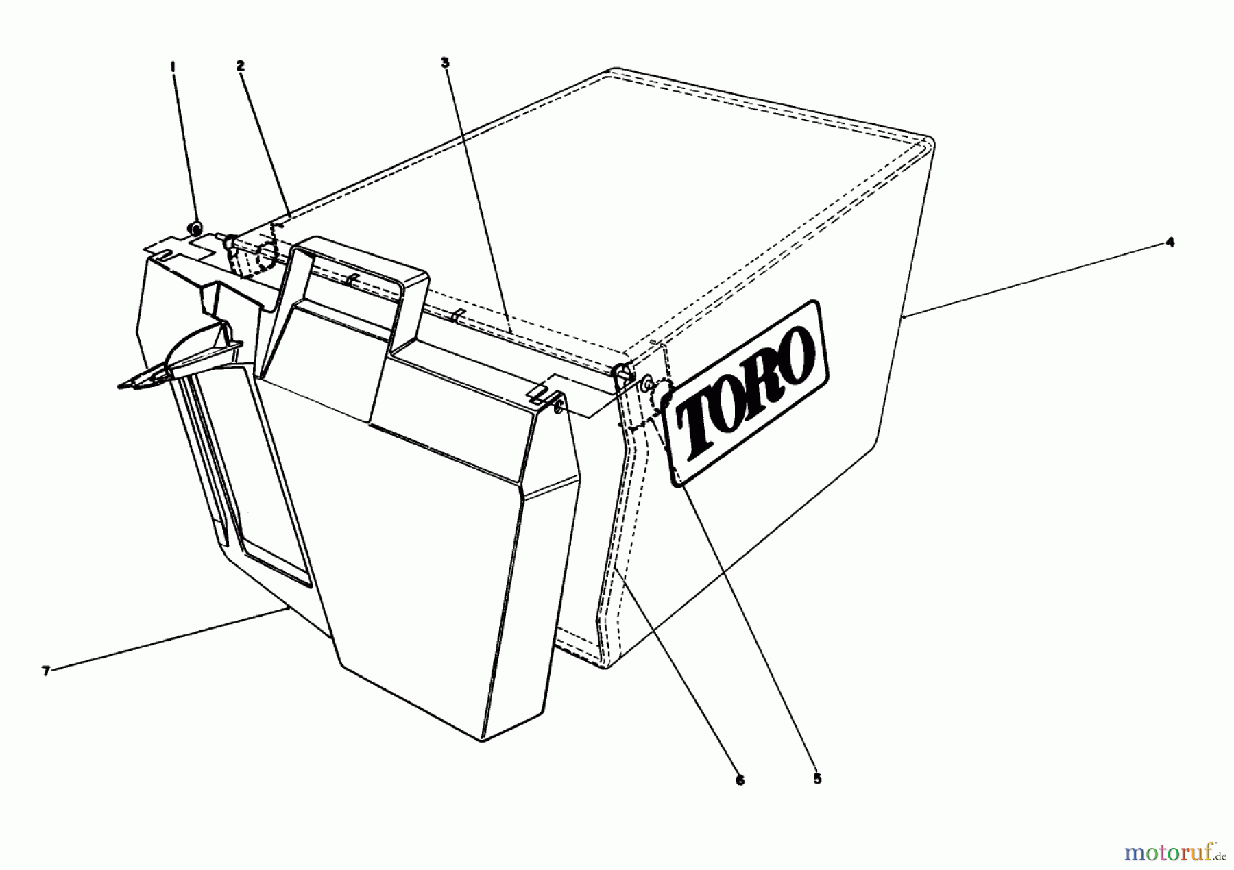  Toro Neu Accessories, Mower 59179 - Toro Bagging Discharge Tunnel and Plug BAG ASSEMBLY