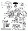 Toro 57356 (11-42) - 11-42 Lawn Tractor, 1984 (4000001-4999999) Listas de piezas de repuesto y dibujos ENGINE BRIGGS & STRATTON MODEL 253707-0157-01 #1