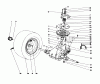 Toro 57356 (11-42) - 11-42 Lawn Tractor, 1984 (4000001-4999999) Listas de piezas de repuesto y dibujos TRANSAXLE & CLUTCH ASSEMBLY