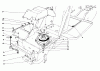 Toro 57357 (11-44) - 11-44 Lawn Tractor, 1985 (5000001-5999999) Listas de piezas de repuesto y dibujos CLUTCH & PULLEY ASSEMBLY