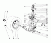 Toro 57357 (11-44) - 11-44 Lawn Tractor, 1985 (5000001-5999999) Listas de piezas de repuesto y dibujos TRANSAXLE & CLUTCH ASSEMBLY
