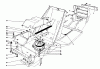 Toro 57400 - 12 hp Electric Start Lawn Tractor, 1988 (8000001-8999999) Listas de piezas de repuesto y dibujos CLUTCH & PULLEY ASSEMBLY