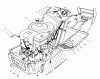 Toro 57420 (12-44) - 12 hp Electric Start Lawn Tractor, 1988 (8000001-8999999) Listas de piezas de repuesto y dibujos ENGINE ASSEMBLY