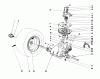 Toro 57400 - 12 hp Electric Start Lawn Tractor, 1988 (8000001-8999999) Listas de piezas de repuesto y dibujos TRANSAXLE & CLUTCH ASSEMBLY
