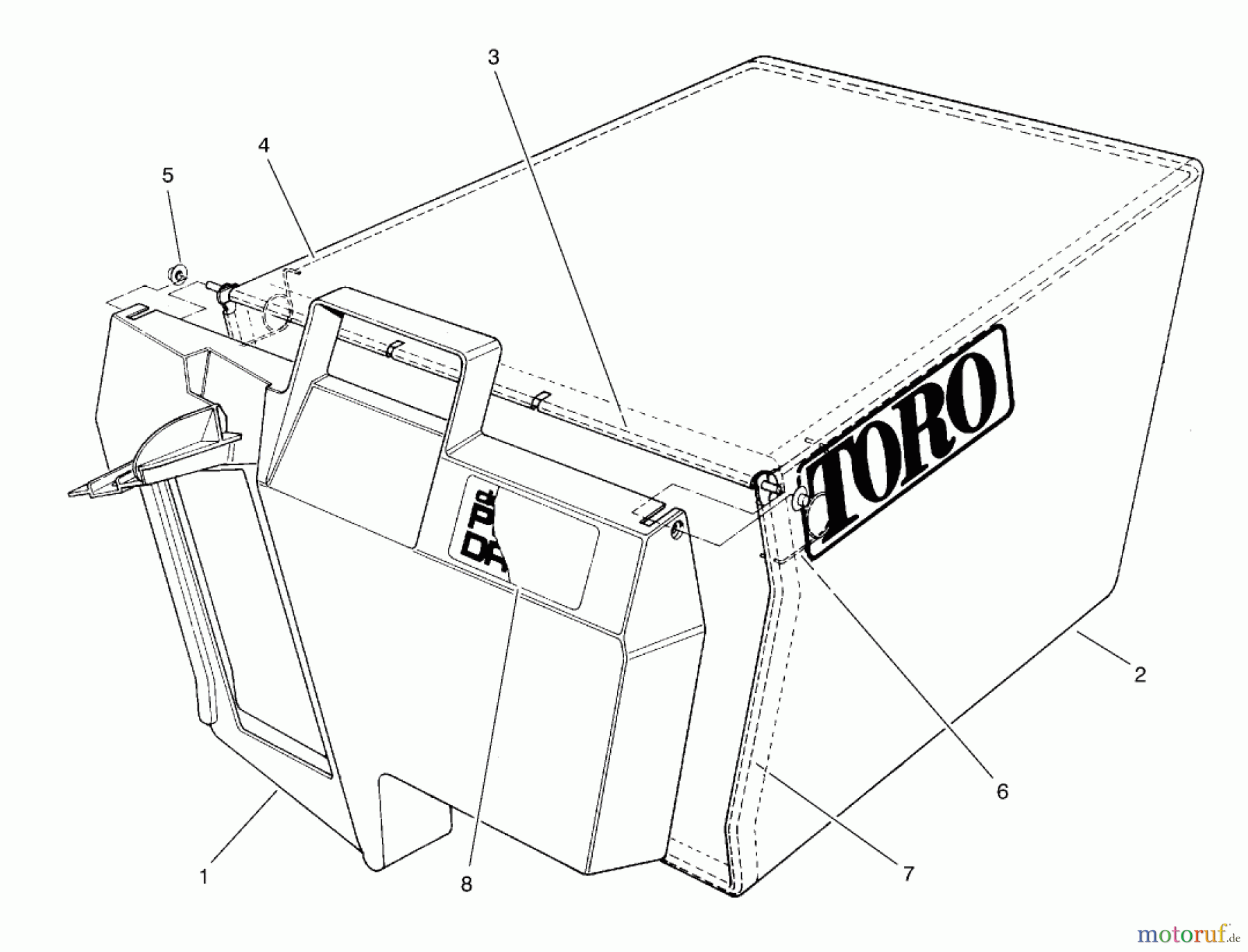  Toro Neu Accessories, Mower 59296 - Toro Rear Bag Kit, 21