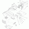 Toro 71188 (12-32XL) - 12-32XL Lawn Tractor, 1997 (7900001-7999999) Listas de piezas de repuesto y dibujos HOOD ASSEMBLY