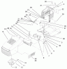 Toro 71193 (14-38HXL) - 14-38HXL Lawn Tractor, 1997 (7900001-7999999) Listas de piezas de repuesto y dibujos HOOD ASSEMBLY