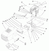 Toro 71197 (17-44HXL) - 17-44HXL Lawn Tractor, 2000 (200000001-200999999) Listas de piezas de repuesto y dibujos HOOD & TOWER ASSEMBLY