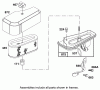 Toro 71199 (12-32XL) - 12-32XL Lawn Tractor, 2001 (210000001-210999999) Listas de piezas de repuesto y dibujos AIR CLEANER ASSEMBLY BRIGGS AND STRATTON 284707-1148-E1