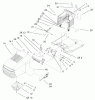 Toro 71199 (12-32XL) - 12-32XL Lawn Tractor, 2001 (210000001-210999999) Listas de piezas de repuesto y dibujos HOOD & TOWER ASSEMBLY